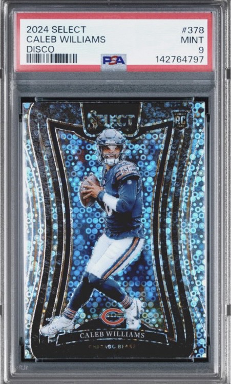 2024 Panini Select - Suite Level Caleb Williams #378 Disco Prizm (RC) PSA 9