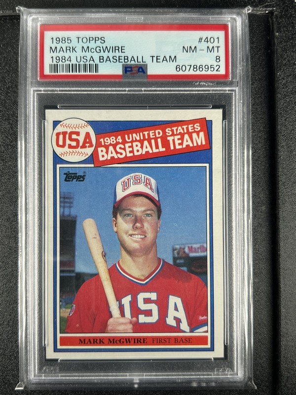 McGwire, Mark - 1985 Topps - PSA 8 - 60786952