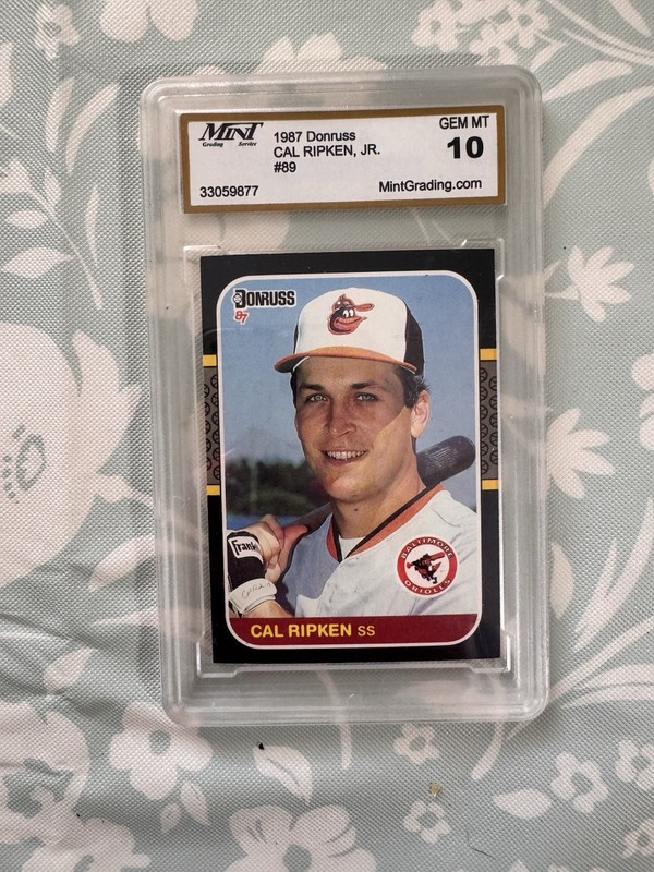 1987 DONRUSS #89 CAL RIPKEN JR. ORIOLES HOF PSA 10 Gem Mint view 1