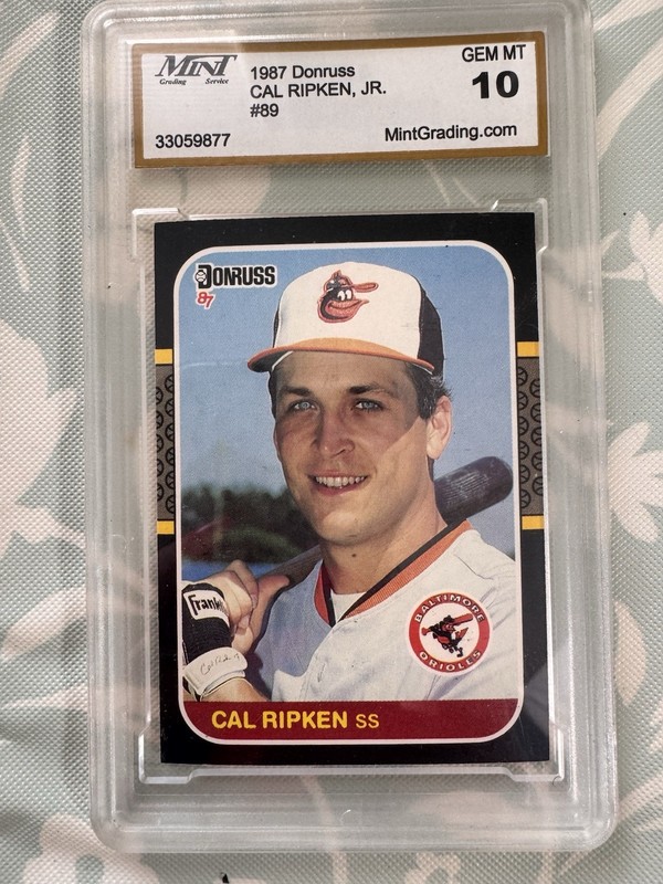 1987 DONRUSS #89 CAL RIPKEN JR. ORIOLES HOF PSA 10 Gem Mint view 2