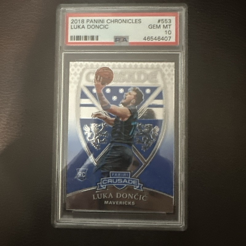 2018-19 Panini Chronicles - Luka Dončić #553 Psa10 Rookie RC Mavericks