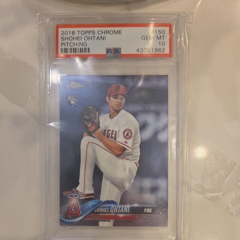 2018 Topps Chrome #150 Shohei Ohtani PSA 10 Rookie RC
