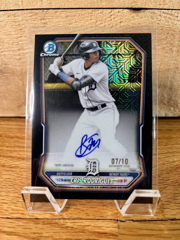 2026 Bowman Chrome Black Mojo Refractor #7/10  Prospect Auto CRIS RODRIGUEZ