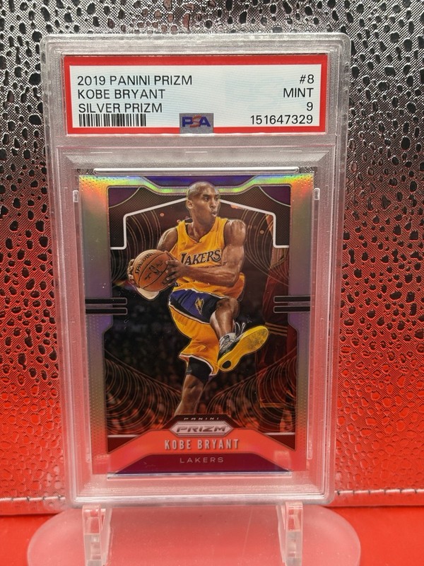 Panini 2019-20 Prizm Kobe Bryant #8 Silver Prizm Los Angeles Lakers PSA 9