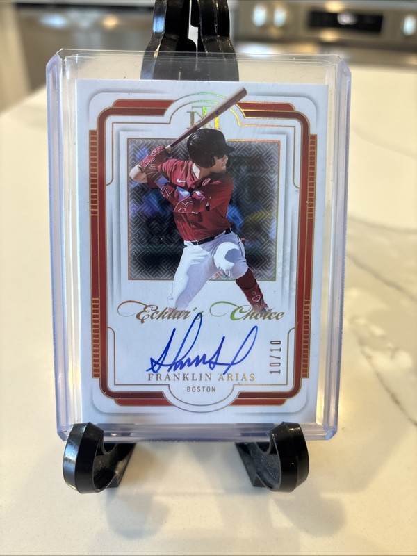 2025 National Treasures Franklin Arias ECKLARS CHOICE AUTO /10 Red Sox