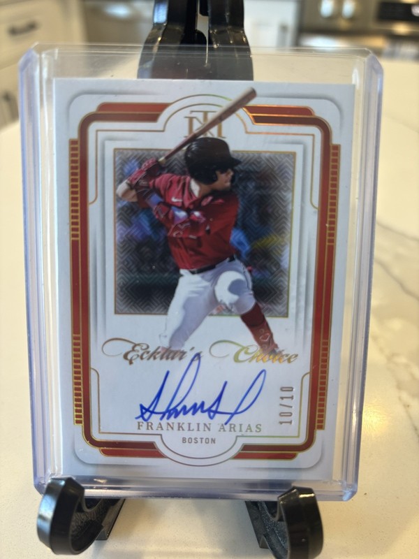 2025 National Treasures Franklin Arias ECKLARS CHOICE AUTO /10 Red Sox view 2