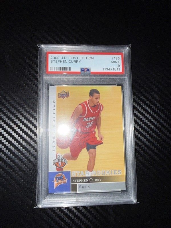 Stephen Curry 2009 Upper Deck First Edition #196 Rookie (RC) PSA 9 Mint