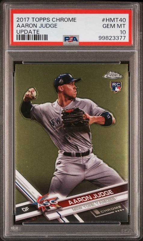 2017 Topps Chrome Update Aaron Judge RC PSA 10