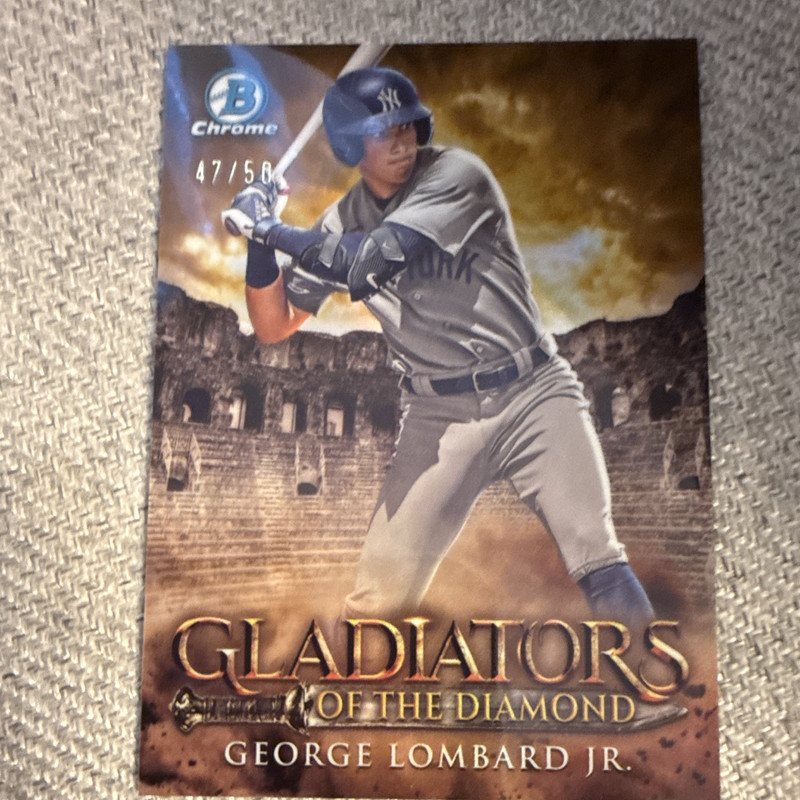 Topps 2024 Bowman Chrome Gladiators Diamond George Lombard Jr GOTD-25 Gold /50