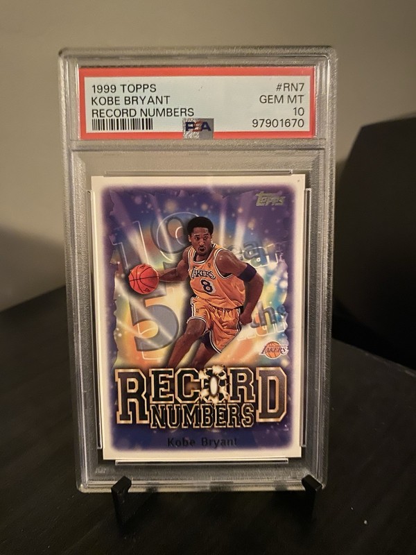 Topps 1999-00 Record Numbers Kobe Bryant #RN7 Lakers Basketball PSA 10