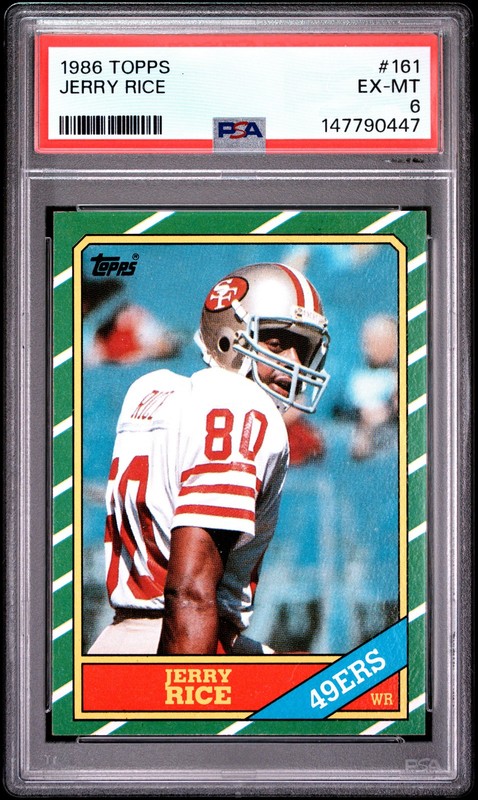1986 TOPPS #161 JERRY RICE PSA 6