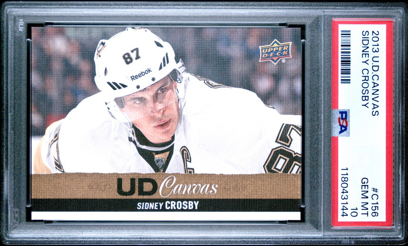 2013-14 Upper Deck UD Canvas Sidney Crosby PSA 10 #C156 POP: 11