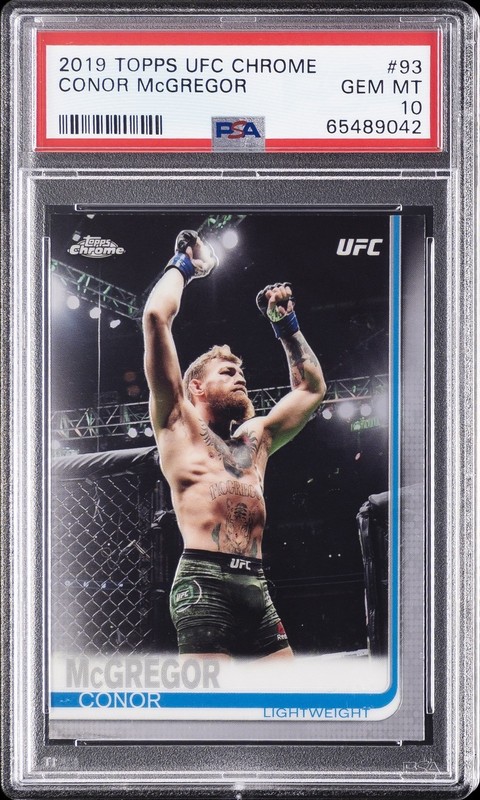 Conor McGregor 2019 Topps Chrome UFC #93 PSA 10 GEM MINT