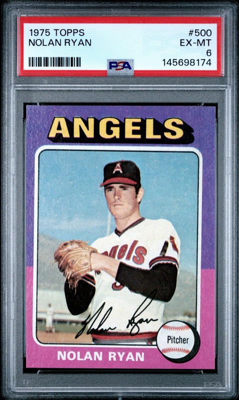 1975 TOPPS #500 NOLAN RYAN PSA 6
