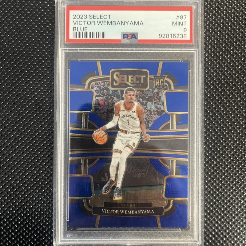 Victor Wembanyama 2023-24 Select Blue #87 RC - PSA 9 MINT Rookie Spurs