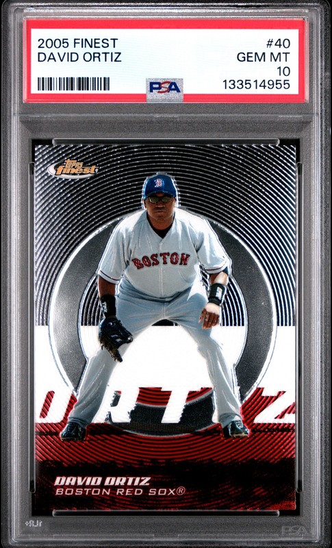 2005 FINEST #40 DAVID ORTIZ PSA 10