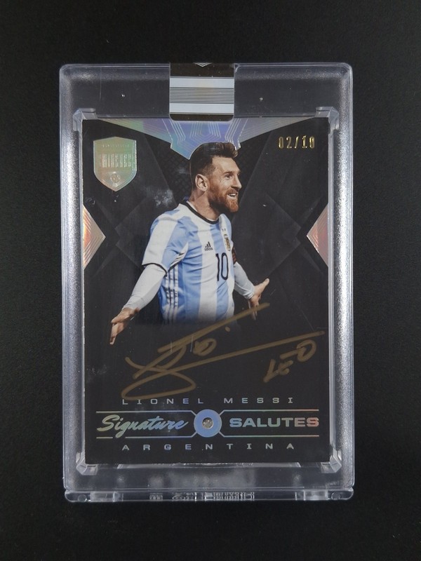 2018 Panini Eminence Soccer LIONEL MESSI 2/10 Auto Signature Salutes #SS-LM