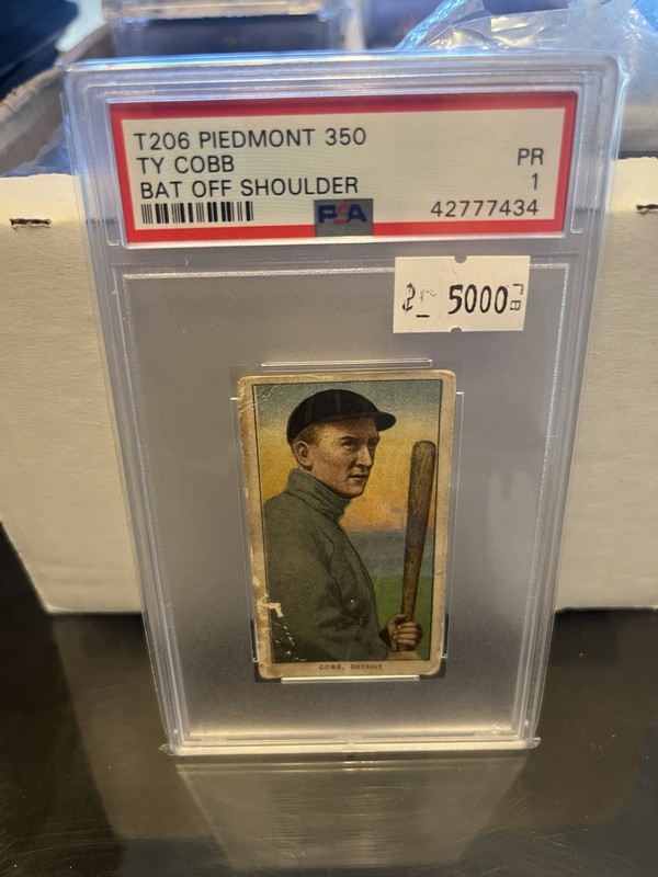 1909-11 T206 - Ty Cobb Back Bat Off Shoulder PSA 1