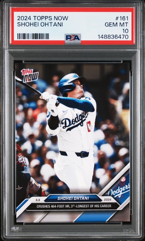 2024 TOPPS NOW #161 SHOHEI OHTANI PSA 10