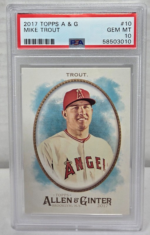 2017 Topps A & G MIKE TROUT PSA 10 GEM MINT