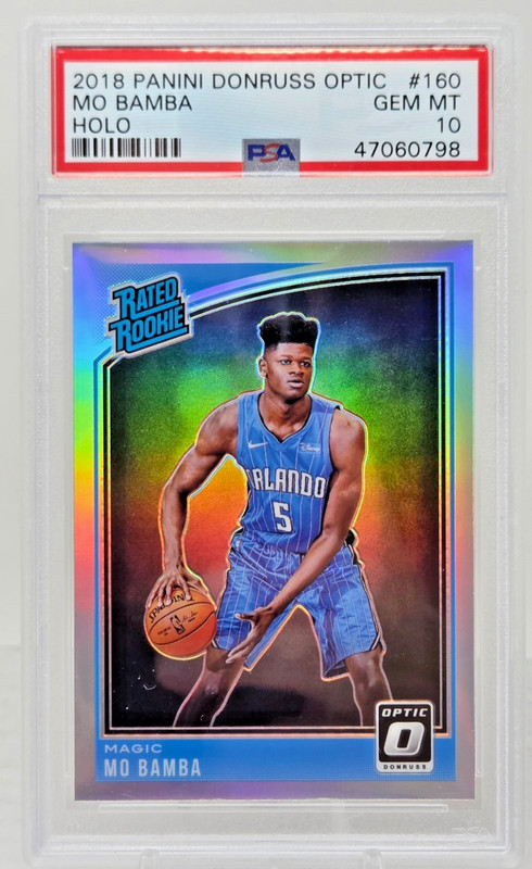2018 Optic HOLO REFRACTOR MO BAMBA RC Rookie Basketball Card PSA 10 GEM MINT