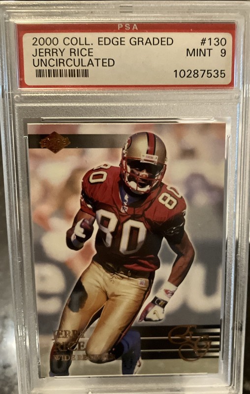 2000 Collector's Edge Graded Uncirculated /5000 Jerry Rice #130 PSA 9 Mint HOF