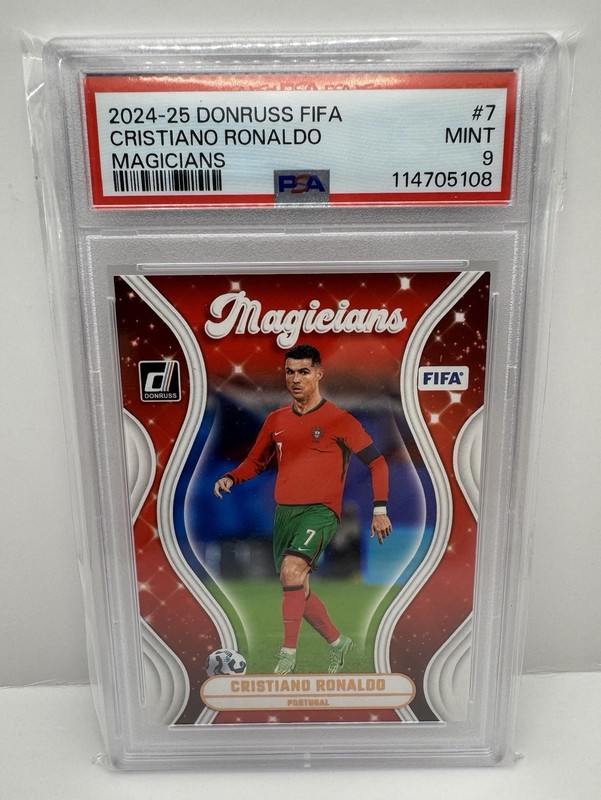 2024-25 Panini Donruss FIFA Cristiano Ronaldo #7 Magicians Portugal PSA 9 MINT