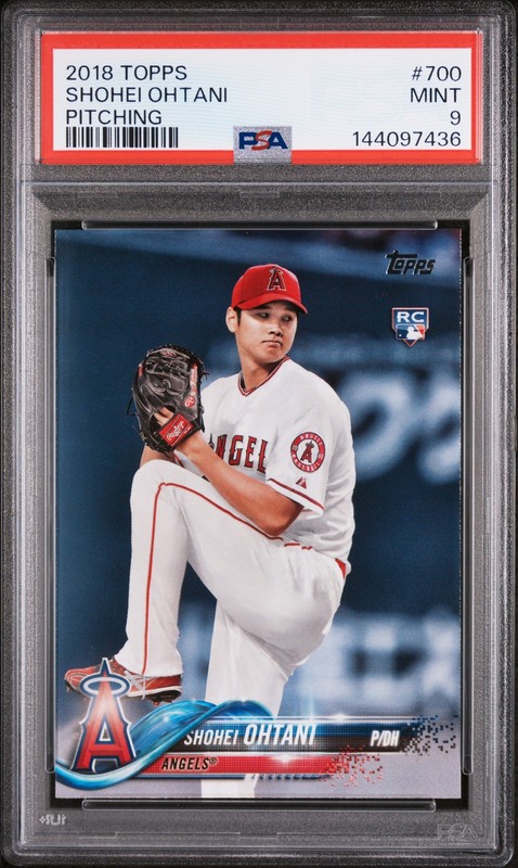 2018 TOPPS PITCHING #700 SHOHEI OHTANI ROOKIE RC PSA 9