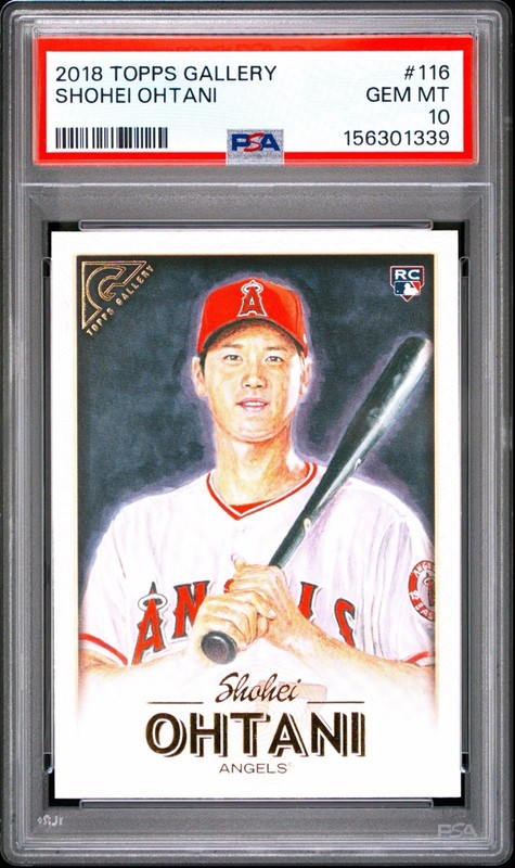 PSA 10 SHOHEI OHTANI 2018 TOPPS GALLERY #116 LA ANGELS Rookie Card RC GEM MINT