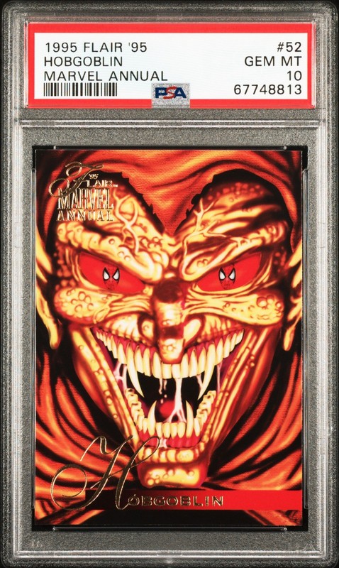 1995 FLAIR '95 MARVEL ANNUAL #52 HOBGOBLIN PSA 10