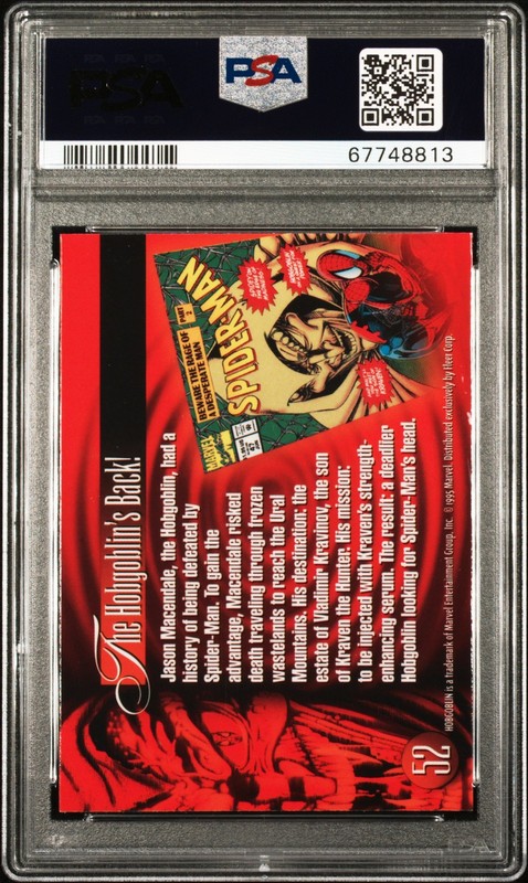1995 FLAIR '95 MARVEL ANNUAL #52 HOBGOBLIN PSA 10 view 2
