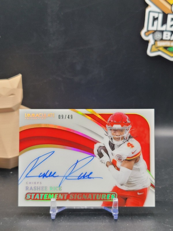 Rashee Rice 2025 Panini Immaculate Statement Signatures  Auto /49 Cheifs (CBTH)