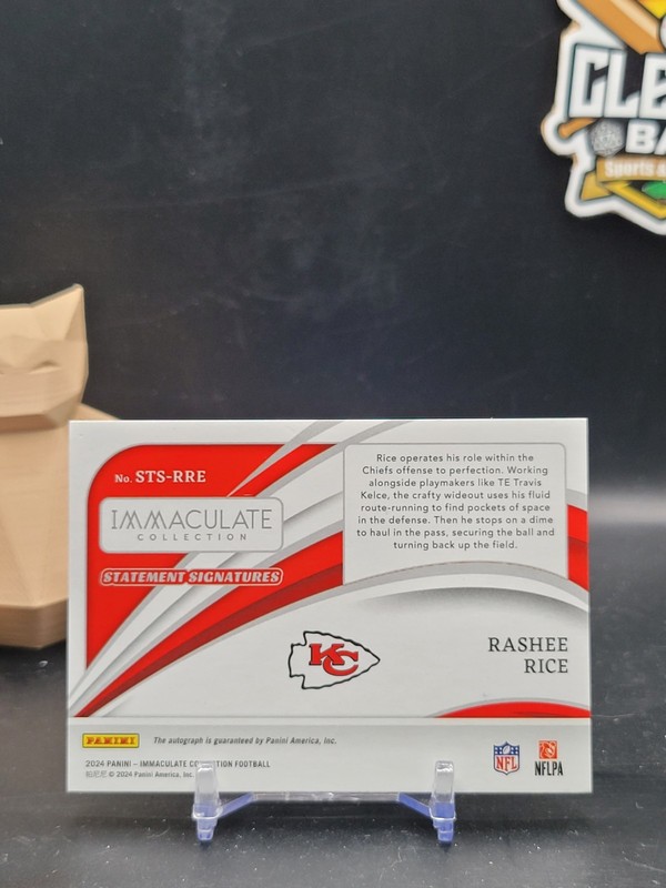 Rashee Rice 2025 Panini Immaculate Statement Signatures  Auto /49 Cheifs (CBTH) view 2