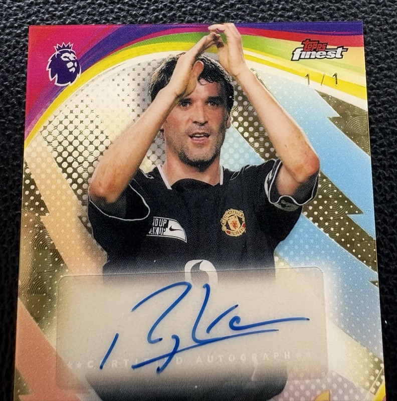 2026 TOPPS FINEST PREMIER ROY KEANE MOMENTS 1/1 SUPERFRACTOR AUTO  FM-RK🔥 view 2