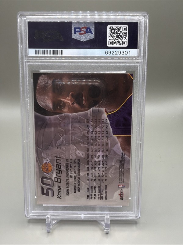 1999 FLAIR SHOWCASE #50 KOBE BRYANT PSA 9 view 2