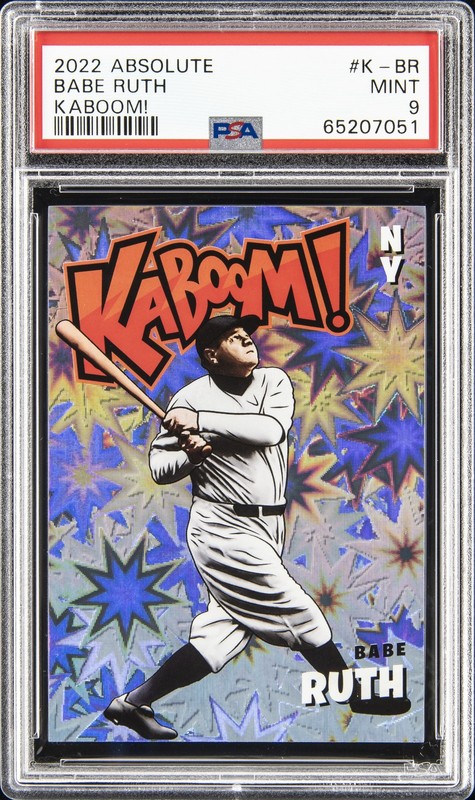 2022 PANINI ABSOLUTE KABOOM! #K-BR BABE RUTH PSA 9
