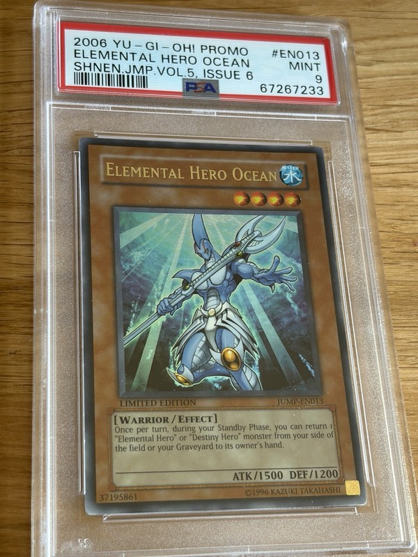 Yugioh Elemental Hero Ocean JUMP-EN013 Ultra Rare PSA 9 Mint