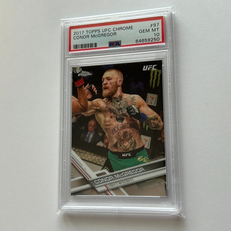 Conor McGregor 2017 Topps Chrome UFC Card #97 PSA 10 GEM MINT