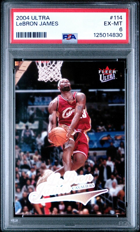 2004 ULTRA #114 LEBRON JAMES PSA 6