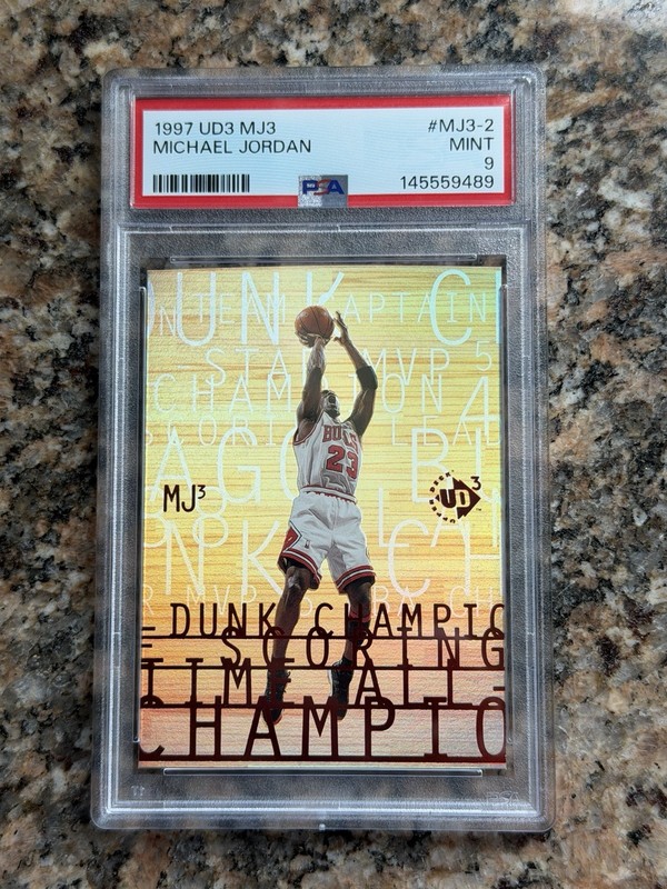 1997 Upper Deck UD MJ3 Basketball Michael Jordan #MJ3-2 Bulls PSA 9 MINT