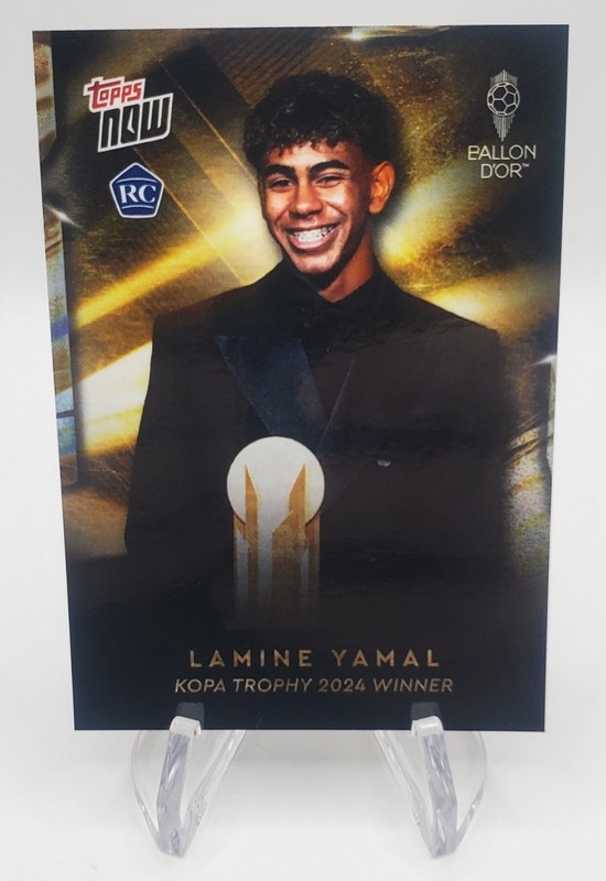 Lamine Yamal RC 2024 Topps Now Ballon D'Or Kopa Trophy Winner #3 FC Barcelona