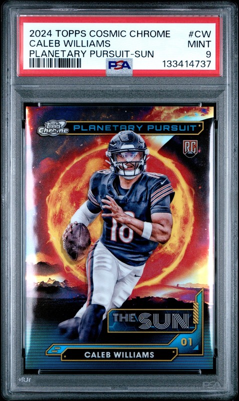 2024 TOPPS COSMIC CHROME PLANETARY PURSUIT SUN #CW CALEB WILLIAMS PSA 9 view 1