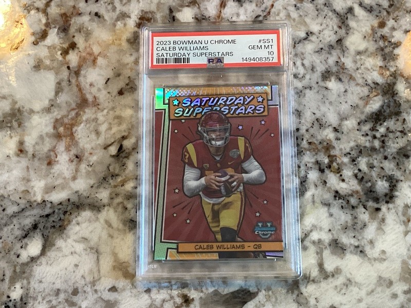 Caleb Williams PSA 10 SSP 2023 Topps Bowman U Chrome Saturday Superstars #SS-1