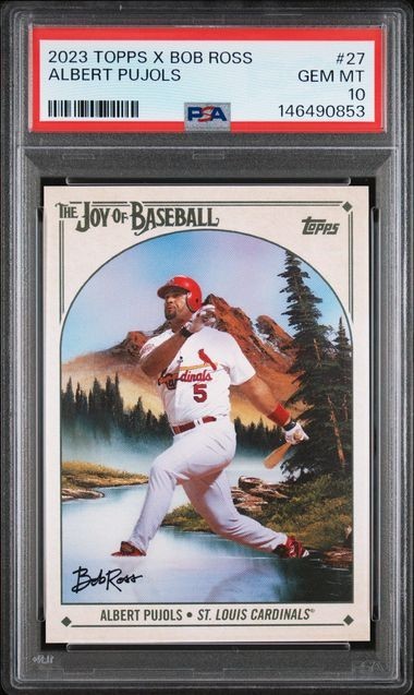 #27 Albert Pujols St. Louis Cardinals 2023 Topps Bob Ross PSA 10