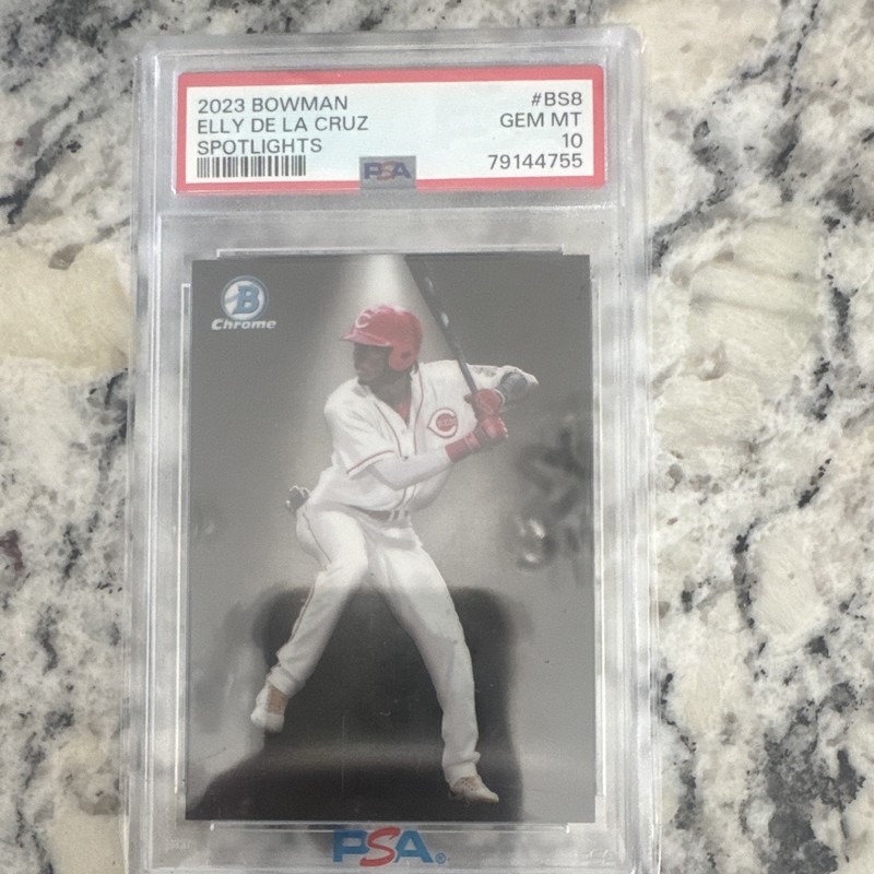 Topps 2023 Bowman Chrome Spotlights Elly De La Cruz #BS-8 RC PSA 10 view 1