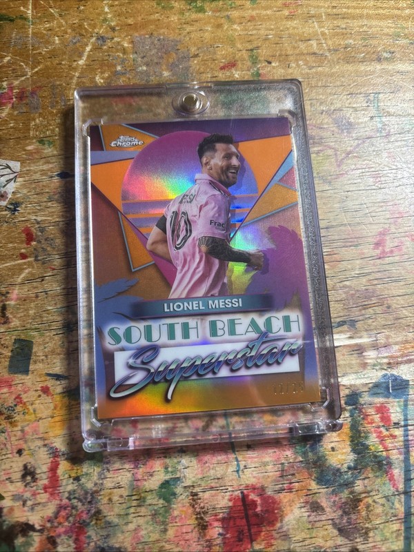2024 Topps Chrome Mls - South Beach Superstar Lionel Messi #SB-2 Orange...