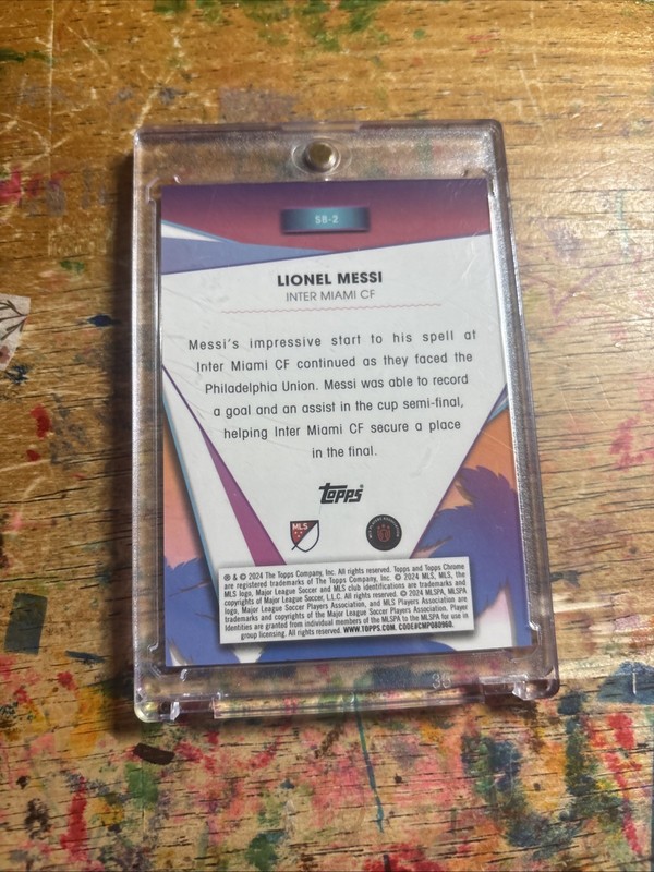 2024 Topps Chrome Mls - South Beach Superstar Lionel Messi #SB-2 Orange... view 2