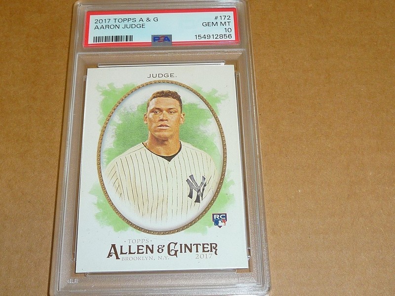 2017 Topps Allen Ginter AARON JUDGE RC/ROOKIE YANKEES #172 PSA 10 GEM MINT