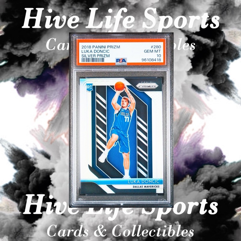 Luka Doncic 2018 Panini Prizm Silver Prizm RC #280 Lakers PSA 10