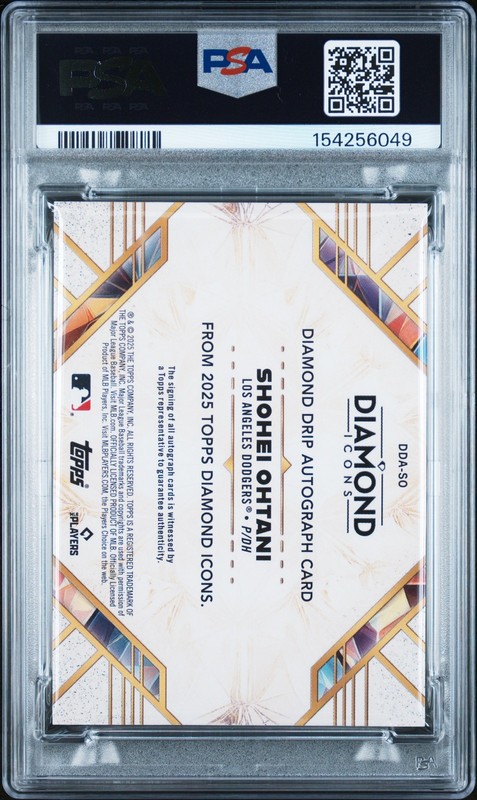 2025 BLUE #DDA-SO SHOHEI OHTANI 01/15 PSA AUTHENTIC AUTO AUTHENTIC view 2